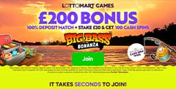Lottomart games screenshot