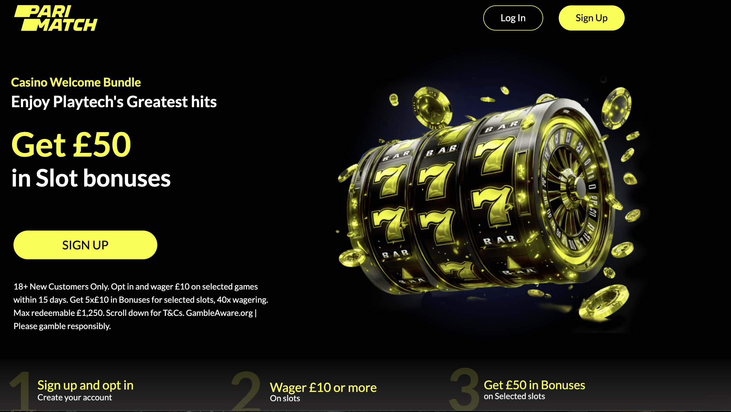 Parimatch £50 Bonus