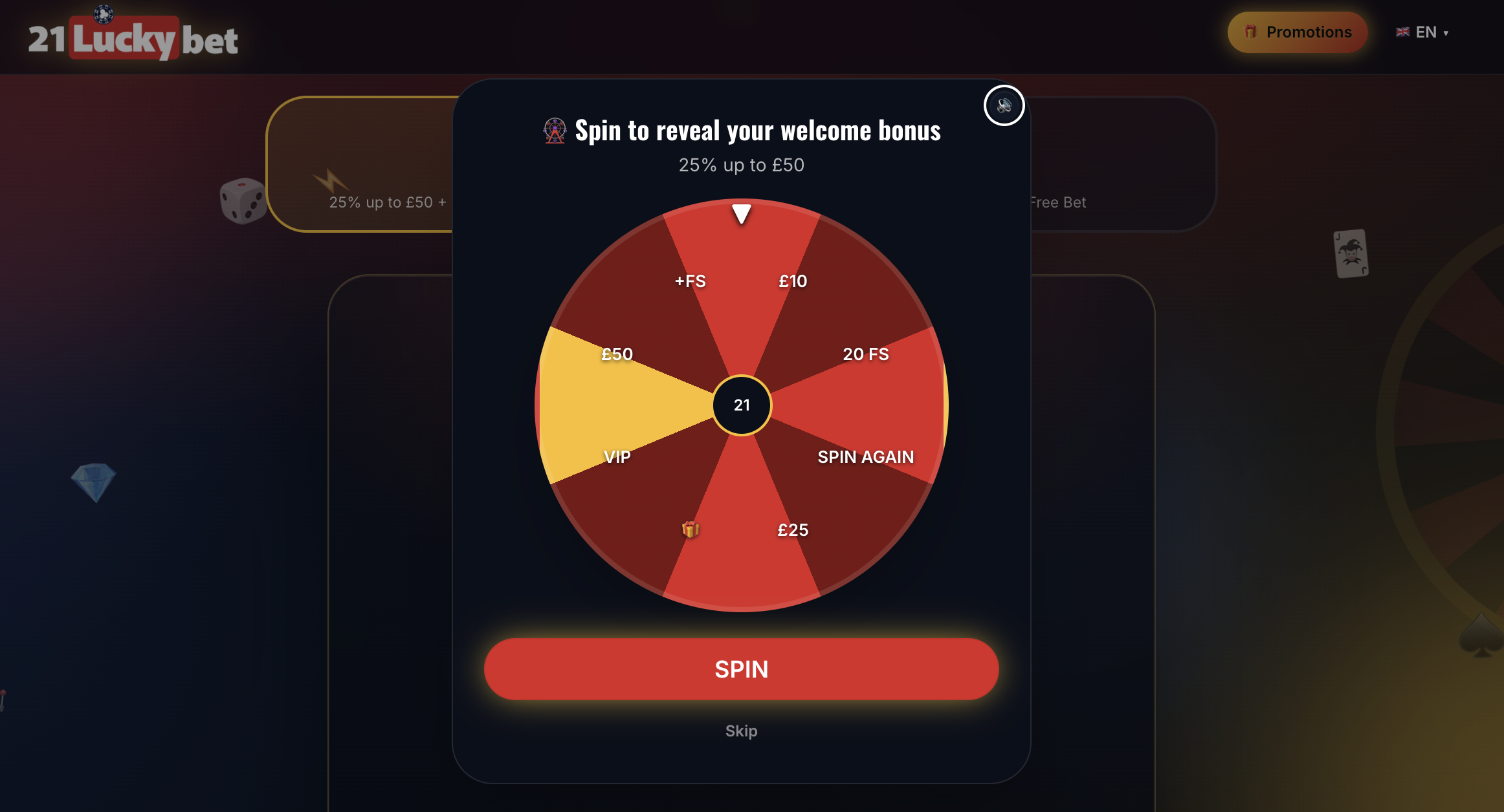 21luckybet Screenshot